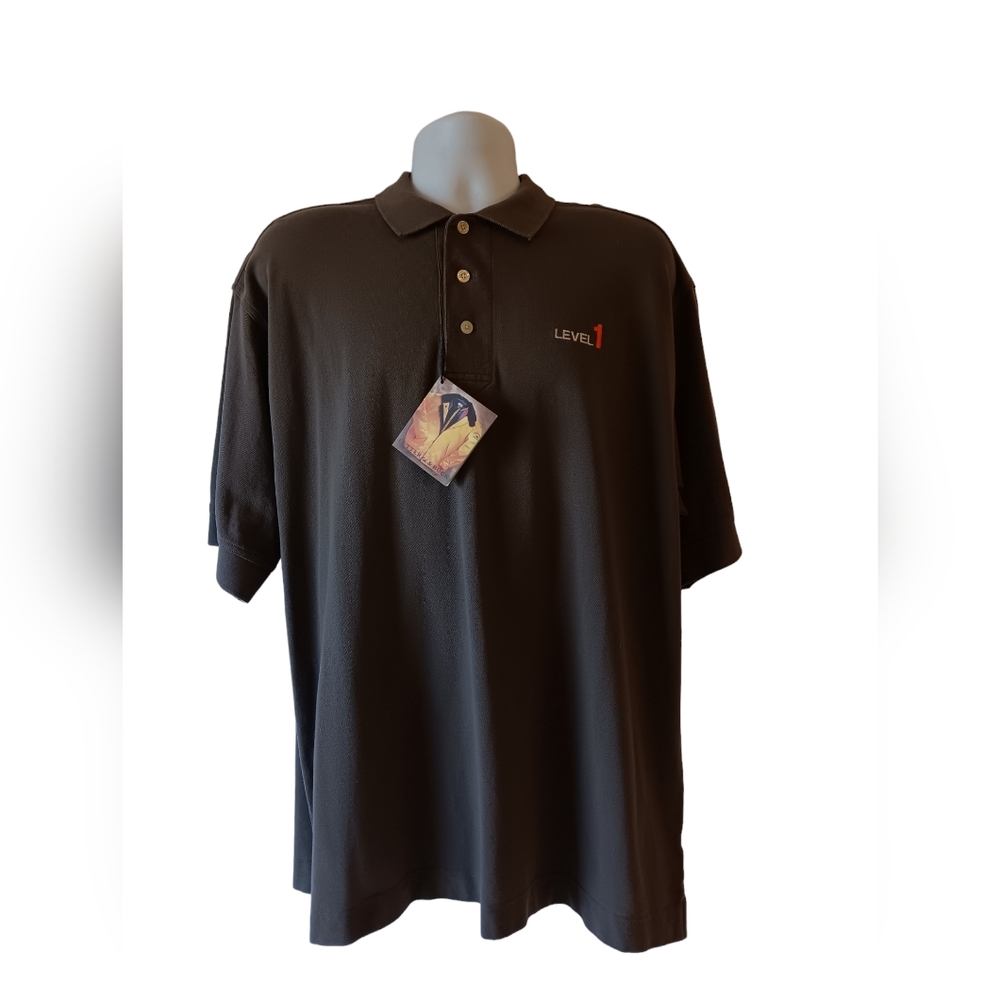 Cutter & Buck men's gray short-sleeve golf polo shirt size L
